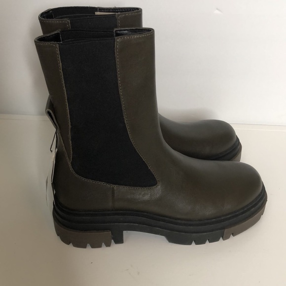 ZARA Brown Leather Ankle Boots - Picture 4 of 8